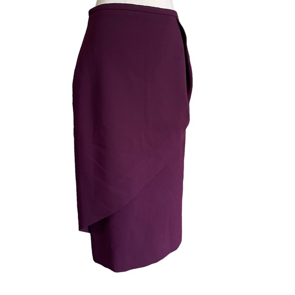 camilla & marc Dresses & Skirts - CAMILLA AND MARC Sz10 Plum asymmetrical fitted highwaised midi pencil skirt 🥇